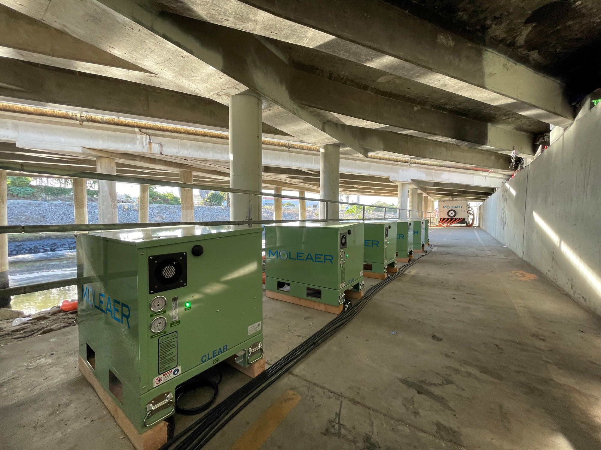 Dominguez Channel installation 